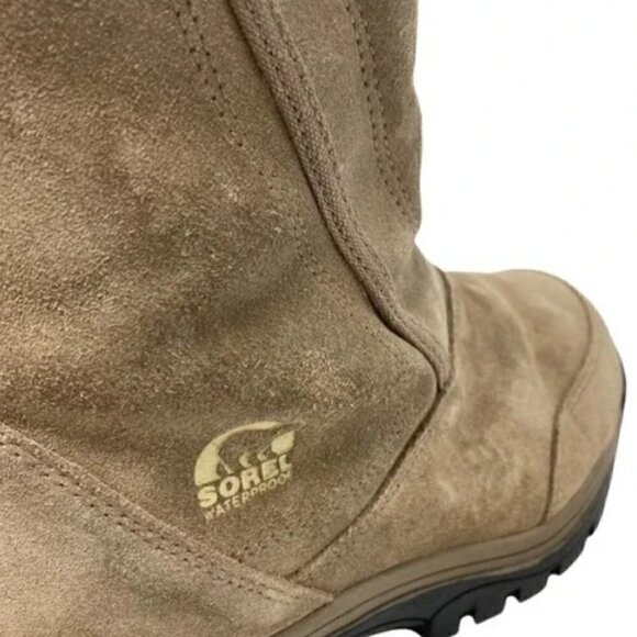 Sorel Waterfall Brown Suede Thinsulate Insulated Boots - Size 8 - Picture 10 of 13